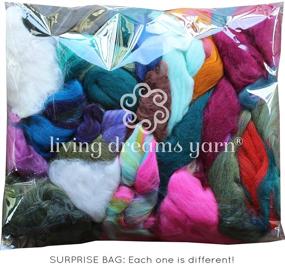 img 2 attached to 🧶 Premium Assorted Merino Roving Ends & Mixed Fiber Waste - Ultimate Bulk Top Fiber for Felting, Spinning & Blending