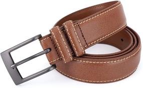 img 1 attached to 👔 Mile High Life: Premium Genuine Leather Men's Accessories Exclusively for Belts