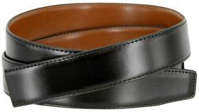 img 3 attached to Versatile and Elegant: Reversible Smooth Genuine Leather Belts for Men's Stylish Accessories