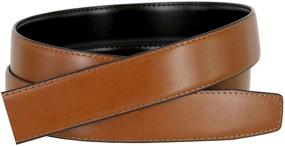 img 2 attached to Versatile and Elegant: Reversible Smooth Genuine Leather Belts for Men's Stylish Accessories