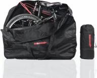 🚲 folding bike bag - 14 to 20 inch bicycle travel carrier case box carry bag pouch - bike transport case by amomo logo