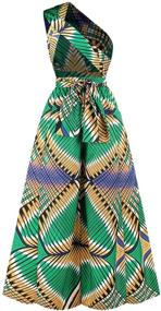 img 1 attached to Vimoisa African V Neck Multi Way Pleated Women's Clothing for Jumpsuits, Rompers & Overalls