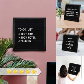 img 1 attached to 📝 Changeable Motivational Announcement Letterboard with Stain-Resistant Coating