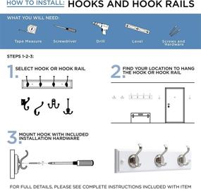 img 3 attached to 🧥 Franklin Brass Single Pack Satin Nickel Coat and Hat Hook Wall Hooks – B59303G-SN-C: Efficient Organizational Solutions!