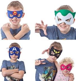 img 3 attached to TEEHOME Elastic Superhero Masks Favors