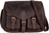 women's genuine leather crossbody 👜 satchel handbags & wallets with shoulder strap logo
