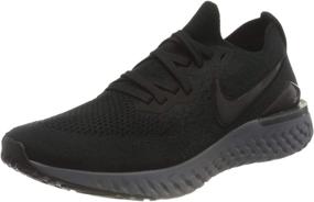 img 4 attached to Nike React Flyknit Running Black Gunsmoke Anthracite Men's Shoes