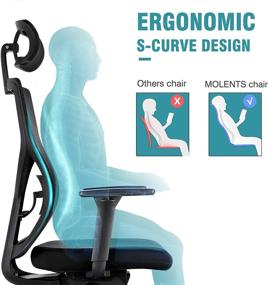 img 2 attached to 💺 Elevate Your Workspace with the MOLENTS Ergonomic Executive High-Back Computer Chair