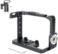 📸 camera cage kit for sony a7riii/ a7iii/ a7sii/ a7rii/ a7ii/ a9 with cable lock clamp and arri rosette logo