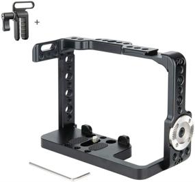 img 4 attached to 📸 Camera Cage Kit for Sony A7Riii/ A7iii/ A7Sii/ A7Rii/ A7ii/ A9 with Cable Lock Clamp and ARRI Rosette