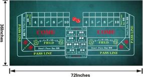 img 2 attached to WALIKEN Tabletop Casino Craps Layout