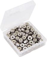 binifimux pack of 100 stainless steel nylon insert lock nuts - size 6-32, 18-8 nylock logo