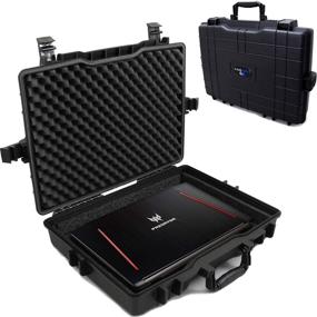 img 4 attached to 🔒 Rugged Waterproof Laptop Hard Case for 15-17 Inch Gaming Laptops & Accessories by Casematix