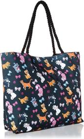 img 3 attached to 👜 Disney Tote Travel Bag with Cat Print: Figaro, Cheshire, Oliver &amp; Co, Marie from Aristocats