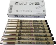 🖋️ sakura pigma micron pen 05 - 8 pack of black ink archival pigment felt tip pens, fine point for artists and technical drawing logo
