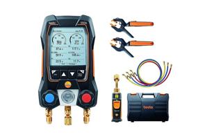 img 4 attached to 📱 Testo 550s Kit: App-Operated Digital Manifold with Bluetooth, including 2x testo 115i Pipe Clamp Thermometers, 1x testo 552i Micron Gauge, and a Set of 3 Hoses for HVAC Systems - Black