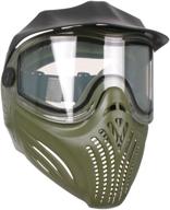 🎨 invert helix thermal paintball goggles mask - olive: enhanced protection for paintball enthusiasts! logo