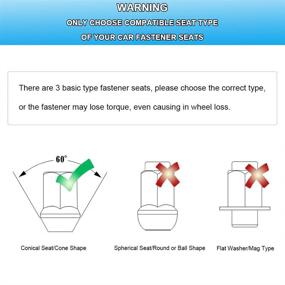 img 1 attached to 🔧 Гайки колесные ADPOW для Chevy Silverado 1500 Ford F-250 F-350 Super Duty 14ммх1.5 7 шлицев - 32 шт., M14х1.5, коническое сиденье, закрытые гайки семечки, 2 дюйма высотой с ключом-помощником - серебристого цвета
