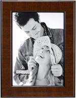 walnut burl wood picture frame with black border, 5x7, by malden international designs логотип