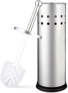 🚽 modern stainless steel toilet brush & holder set for bathroom bowl cleaning, home intuition, 1 pack logo