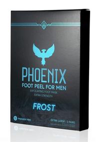 img 4 attached to 👣 Phoenix Foot Peel for Men - Extra-Large Size, Extra-Strength Menthol, Exfoliating Dry Feet Treatment - 2 Pack, Callus Remover, Paraben-Free