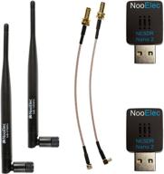 📻 nooelec high gain ads-b radio and antenna bundle - dual-band nesdr nano 2 (978mhz & 1090mhz), starter edition for stratux, avare, foreflight, and flightaware логотип