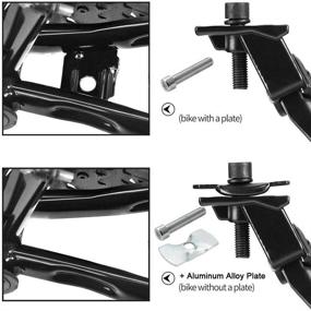 img 2 attached to 🚲 High-quality BESTCAN Bicycle Kickstand: Adjustable Aluminum Alloy Bracket for Various Bike Sizes & Types