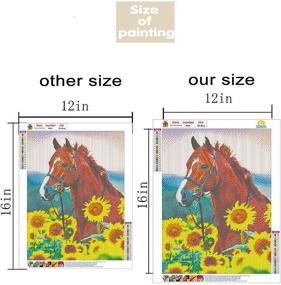 img 1 attached to 🏠 Dylan’s Cabin DIY 5D Diamond Painting - Full Drill Rhinestone Paint with Diamonds - Horse Wall Decor 12x16 inch - Perfect for Home Decoration