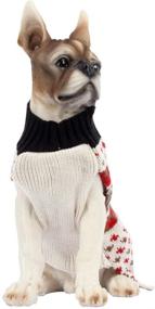 img 1 attached to 🐶 Cozy BOBIBI Dog Sweater Plaid Cat Knitwear for Warm Winter Comfort - XS Size