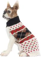 🐶 cozy bobibi dog sweater plaid cat knitwear for warm winter comfort - xs size логотип