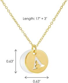 img 3 attached to Letter Initial Necklace Women Girls Girls' Jewelry and Necklaces & Pendants