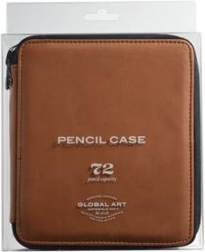 img 3 attached to 🎨 Speedball Art Products Genuine Leather Case for Art Supplies - Antique Brown, Holds 72 Standard Pencils, Markers, Pens, and More