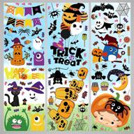 🎃 mocossmy 139pcs halloween window clings: spooky double sided decorations for home, school, office party logo