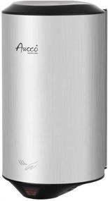 img 3 attached to UL Listed, High Speed Commercial Hand Dryer - Awoco 🔌 Round Stainless Steel, 1350W, 120V, Automatic, 1 Year Warranty (Quantity: 1)