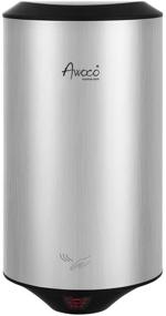 img 4 attached to UL Listed, High Speed Commercial Hand Dryer - Awoco 🔌 Round Stainless Steel, 1350W, 120V, Automatic, 1 Year Warranty (Quantity: 1)