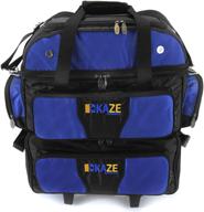 efficiently transport your bowling balls with the kaze sports 4 ball double deck bowling roller logo