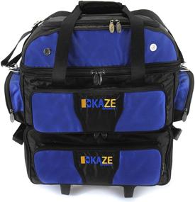 img 4 attached to Efficiently Transport Your Bowling Balls with the KAZE SPORTS 4 Ball Double Deck Bowling Roller