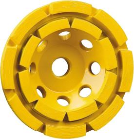 img 1 attached to 💎 DEWALT 4-1/2-Inch Diamond Cup Grinding Wheel – Double Row Power and Precision (DW4774)