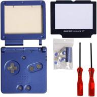 enhance your gaming experience with timorn gba sp shell replacement - blue pack logo