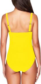 img 2 attached to COCOLEGGINGS Shaped Square Swimsuit Beachwear Women's Clothing and Swimsuits & Cover Ups