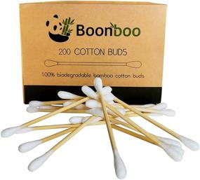 img 4 attached to 🌿 Organic Bamboo Cotton Swabs - 200 Eco-Friendly Cotton Buds, Plastic-Free, Sustainable, and Biodegradable