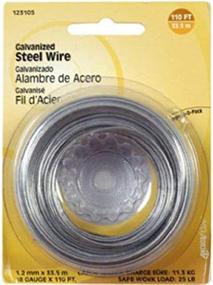 img 1 attached to 🔗 The Hillman Group 123130 16 Gauge Galvanized Steel Wire: 25-Feet of Durability in 1-Pack