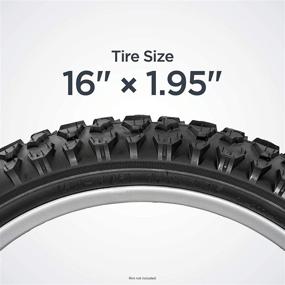 img 1 attached to Schwinn Replacement Bike Tire, Mountain/Standard, Black - 🚲 16-Inch x 1.95-Inch: Find the Perfect Fit for Your Bike