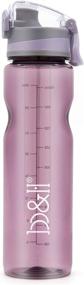 img 4 attached to 💧 B&amp;H 32OZ Leak Proof Sports Water Bottle: BPA Free &amp; Eco-Friendly Tritan for Camping, Workouts, Gym and Outdoor Activities (32 OZ, Purple)