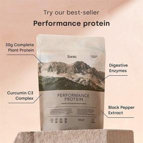 img 3 attached to 🌱 Form Performance Protein: Vegan Protein Powder with BCAAs and Digestive Enzymes. Ideal Post Workout Drink, Tasty with Water! (Chocolate Peanut)