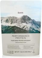 🌱 form performance protein: vegan protein powder with bcaas and digestive enzymes. ideal post workout drink, tasty with water! (chocolate peanut) logo