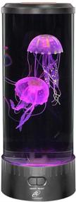 img 3 attached to 🎇 Lightahead LED Jellyfish Lamp Round with Remote Control - 7 Color Changing Light Effects. The Ultimate Sensory Synthetic Jelly Fish Aquarium Mood Lamp. Large Size with Remote. Perfect Gift for Sensory Stimulation.