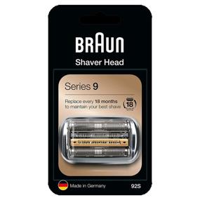 img 4 attached to 🪒 Braun 92S Electric Shaver Foil and Cassette Cartridge - Silver Replacement