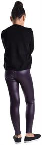 img 2 attached to 💣 Dinamit Jeans Shiny Metallic Elastic Leggings for Girls