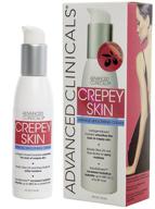 🌿 revitalize and smooth your skin with advanced clinicals crepey skin wrinkle smoothing cream – collagen, shea butter, and hyaluronic acid infused anti-aging formula in a 4oz pump bottle logo